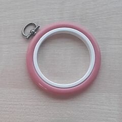 2.5in Round Coloured Flexi Hoop - Dark Pink