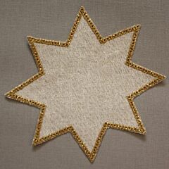 20cm Star Crochet Doilies - White/Silver 20cm / 7.5in