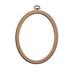 Oval Woodgrain Effect Flexi Hoops