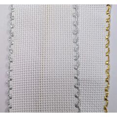 2" Aida Band Metallic Silver & Gold Pack - Off Cuts