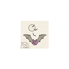 Mouseloft Funsize Cross Stitch Kit - Bat 00M-002mmh
