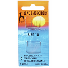 Pony Bead Embroidery Needles Size 10