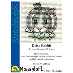 Mouseloft Daisy Rabbit Cross Stitch Kit - 004-L04stl
