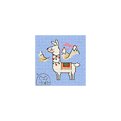 Mouseloft Decorated Llama Cross Stitch Kit - 004-P02stl