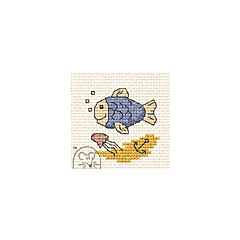 Mouseloft Fish Cross Stitch Kit - 00B-004bts