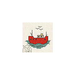 Mouseloft Fishing Boat Cross Stitch Kit - 00B-002bts