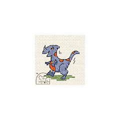Mouseloft Friendly Dinosaur Cross Stitch Kit - 004-T04stl