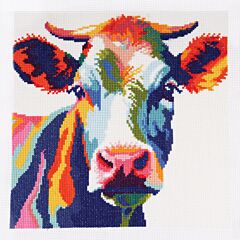 Trimits  - Cross Stitch Kit - Colourful Cow