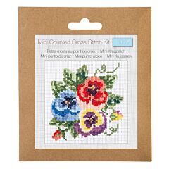 Trimits Pansies Cross Stitch Kit