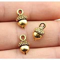Gold Toned Acorn Charm