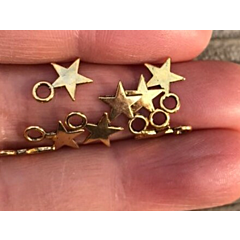 Gold Star Charms - Pack of 5
