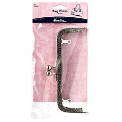 Hemline Bag Clasp Nickel Silver 180mm