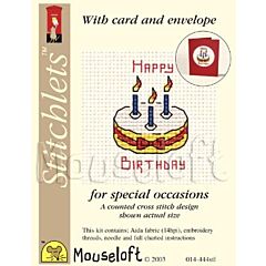 Mouseloft Occasions Stitchlets - Happy Birthday