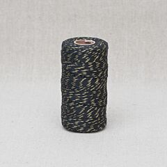 Baker's Twine Black and Gold Sparkle 100m Roll