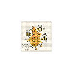 Mouseloft Honey Bees Cross Stitch Kit - 004-T01stl