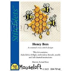 Mouseloft Honey Bees Cross Stitch Kit - 004-T01stl