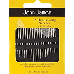 John James 25 Hand Sewing Needles and Threader