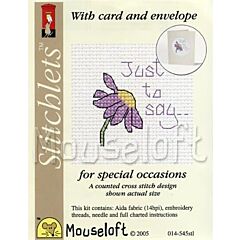 Mouseloft Occasions Stitchlets - Just to Say