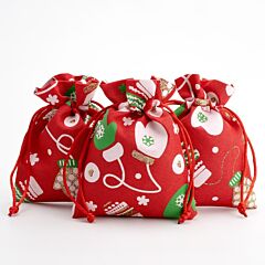 Glittery Gift Bag - Mittens - Pk of 3
