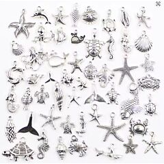 Mixed Sea Creature Charms (pk of 5)