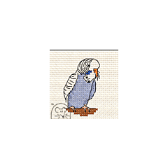 Mouseloft Budgie Cross Stitch Kit - 004-S03stl