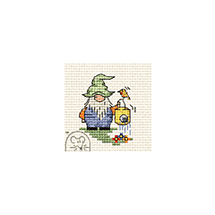 Mouseloft Gnome with Watering Can Cross Stitch Kit - 004-S01stl