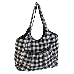 Monochrome Gingham Craft Bag