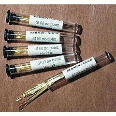 Permin  Tube of 20 x Size 26 Gold Plated Tapestry Needles