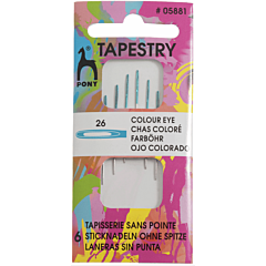 Pony Colour Eye Tapestry Needles Size 26