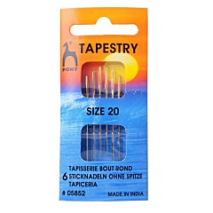 Pony Gold Eye Tapestry Needles Size 20