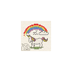 Mouseloft Unicorn With Rainbow Cross Stitch Kit - 004-P03stl
