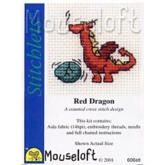 Mouseloft Red Dragon Cross Stitch Kit - 004-606stl