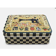 Sewing Kit in a Retro Style Tin - Sewing Machine