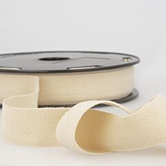 Trim: Twill Tape: Cotton: Ivory - one Meter