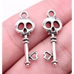 Skeleton Key Charm x 3