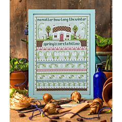 Cross Stitcher Project Pack - issue 392 - Snowdrop Cottage - 28 Count Brittney