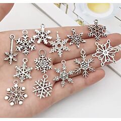 Snowflake Charms x 4