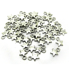 Star Silver Tone Charms - 3 Pack
