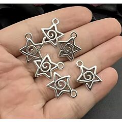 Star Swirl Charms (pk of 3)