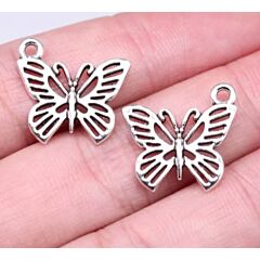 Butterfly Charms - Style E (pk of 3)