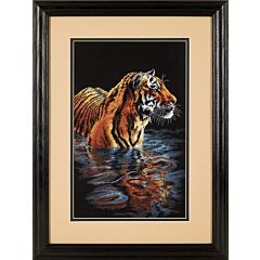  Counted Cross Stitch Kit: Tiger Chilling Out