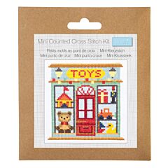 Trimits Mini Cross Stitch Kit - Toy Shop