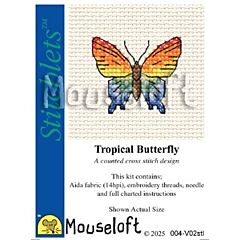 Mouseloft Stitchlet Tropical Butterfly