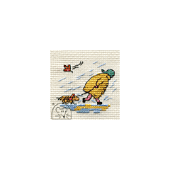 Mouseloft Walking the Dog Cross Stitch Kit - 004-R04stl