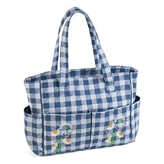Craft Bag - Wild Summer Floral Plaid