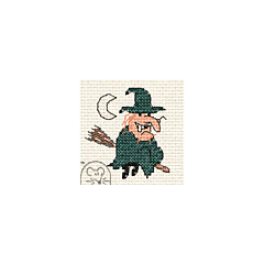 Mouseloft Funsize Cross Stitch Kit - Witch 00M-005mmh