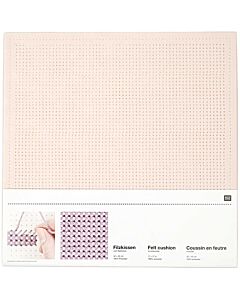 Rico Punched Felt Cushion To Cross Stitch - Pale Pink