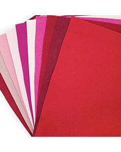 Felt Jelly Roll - Cherry colours 10