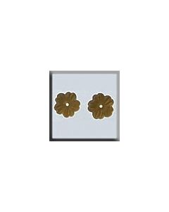 Mill Hill Glass Treasures 12210 - Petite Flower Matte Light Topaz