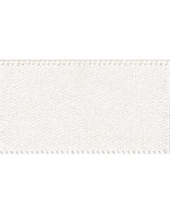 10mm Double Faced Satin Bridal White Ribbon
